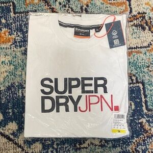 Superdry Men's White Logo T-Shirt
